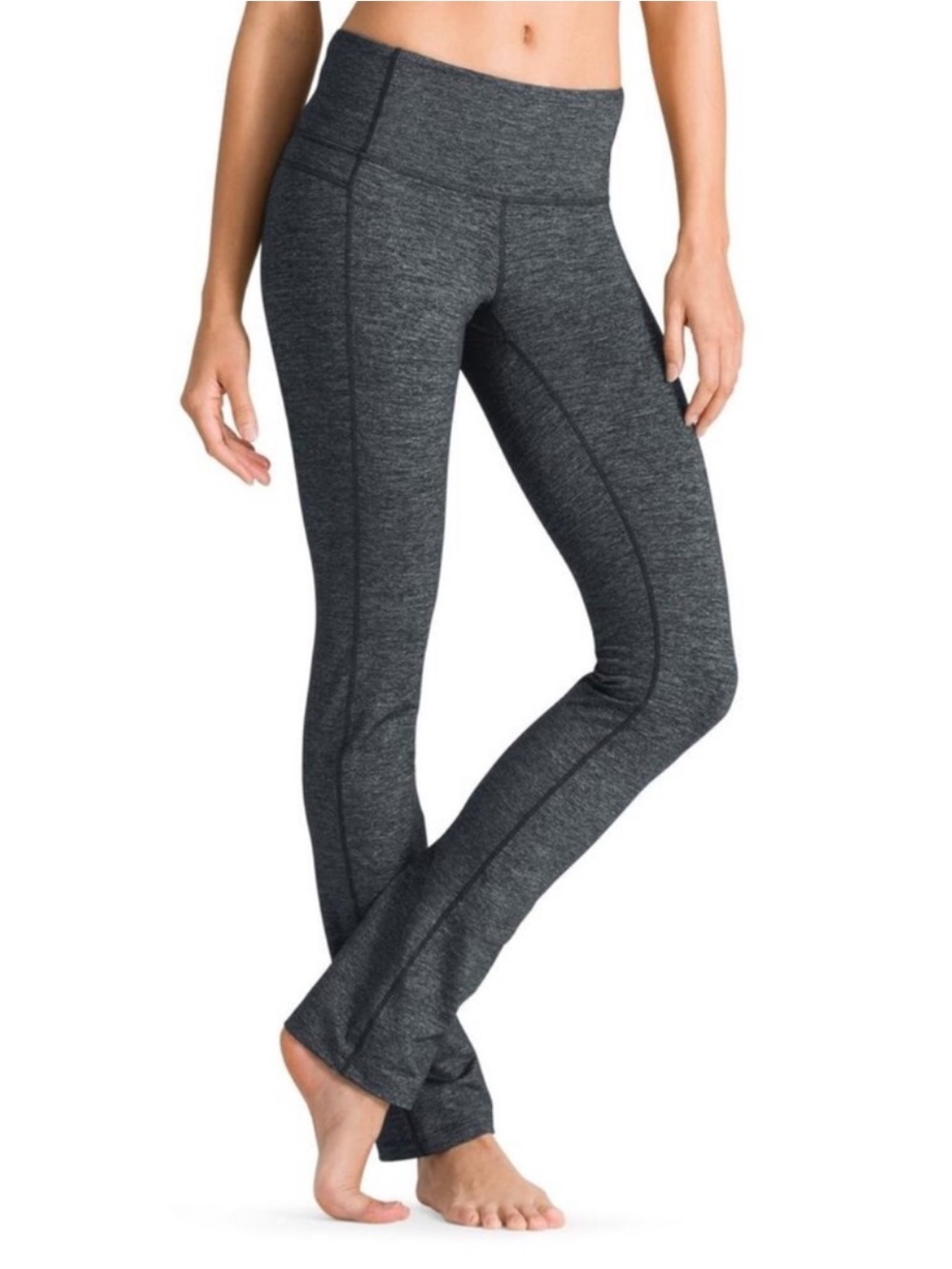 Athleta High-Waist Heathered Gray Active Flare Leggings size XS